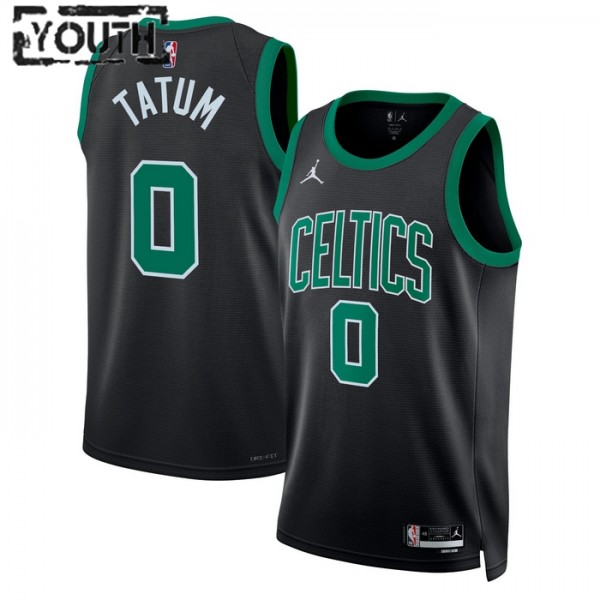 Boston Celtics Trikot Jayson Tatum 0 Jordan 2022-23 Statement Edition Grün Swingman - Kinder